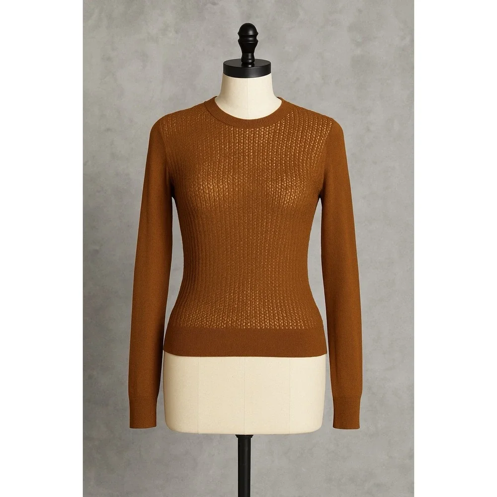 Free People Sweater‎ Women Tiger Eye H20 Crew Pullover Top  Large